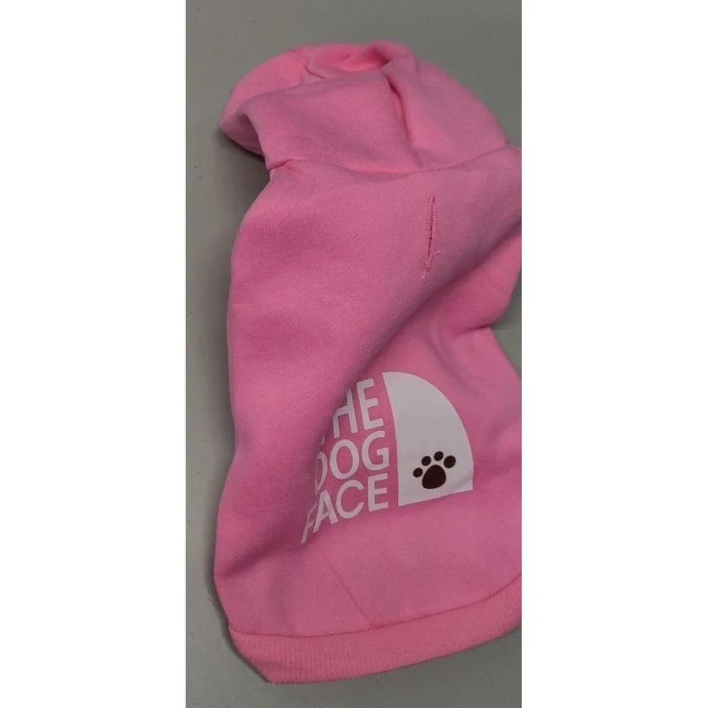 Paiatite Pink The Dog Face Pet Hoodie Small Dog‎ Sweatshirt XS Chihuahua Pink